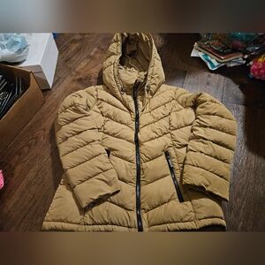 Michael Kors Brown Jacket - Size Small Packable Used Condition Full Zip Hoodie. 